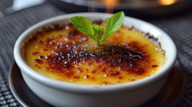 Bowl of Food With Leaf on Top