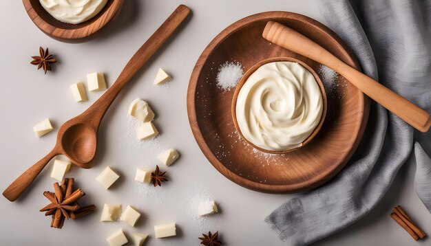 Foto a bowl of food with a spoon and a spoon on it