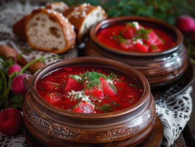 a bowl of food with strawberries on it