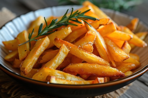 A bowl of french fries