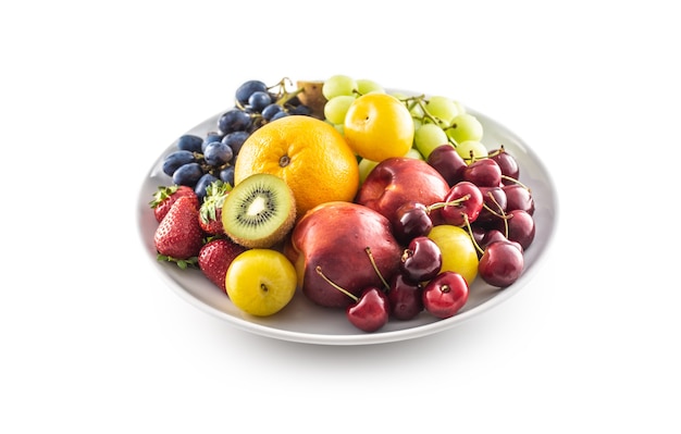 A bowl of fresh fruits