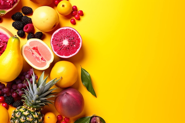 A bowl of fruit including a variety of fruits