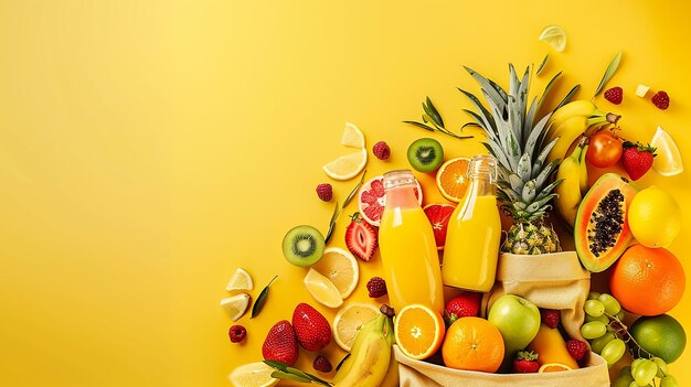 a bowl of fruit with a bowl of fruit on the side of it