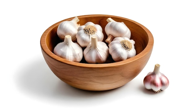 a bowl of garlic with garlic in it