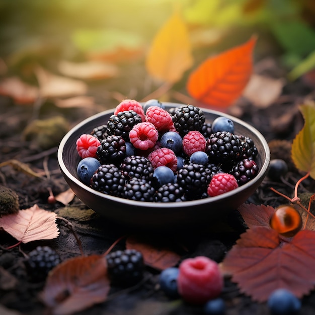 Bowl of Goji Berries in Rule of Thirds Composition