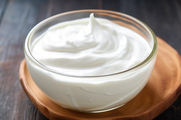 Bowl of greek yogurt showing probiotics for skin health