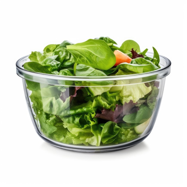 bowl of green healthy salad