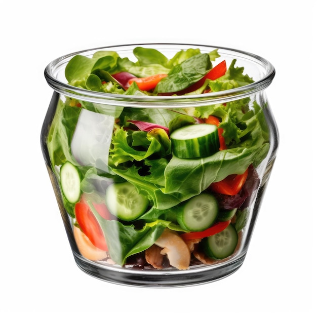 bowl of green healthy salad