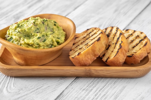 Bowl of guacamole