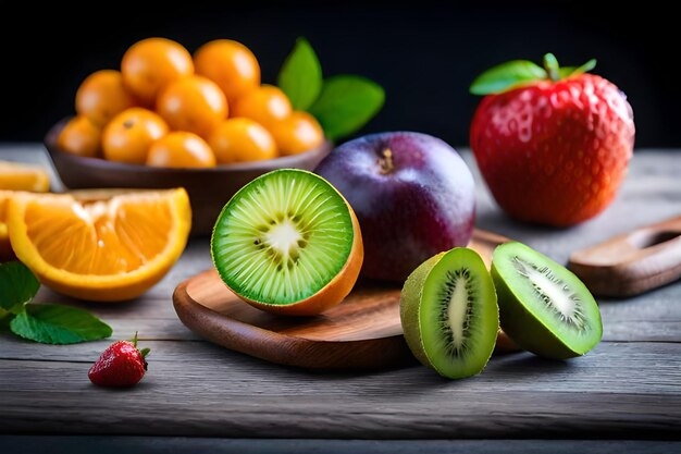 A bowl of kiwi fruit and a bowl of kiwi fruit