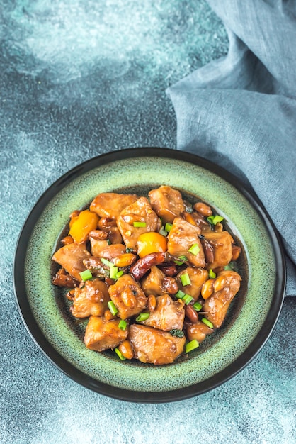 Bowl of Kung Pao chicken