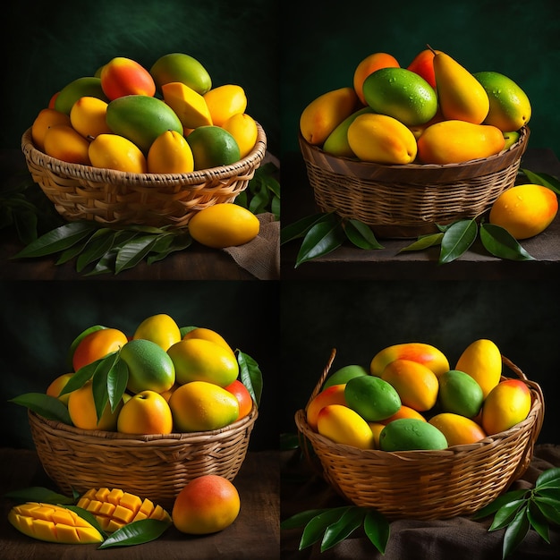 Photo bowl of mangoes