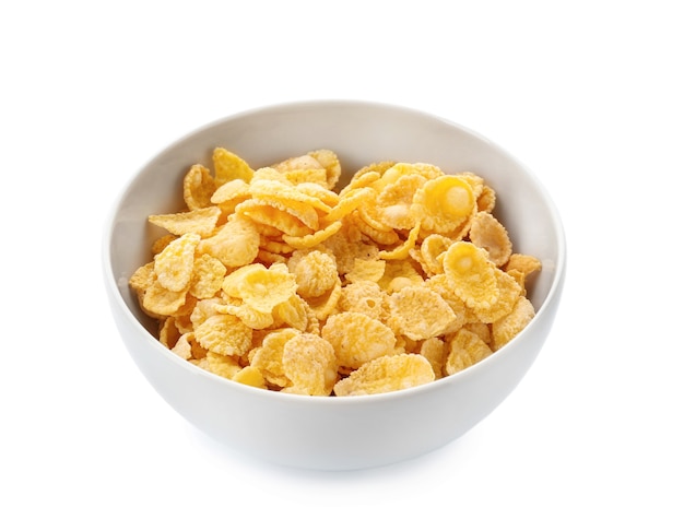 Bowl met gezonde cornflakes