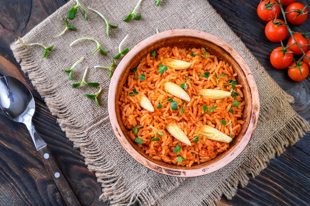 Bowl of Mexican rice