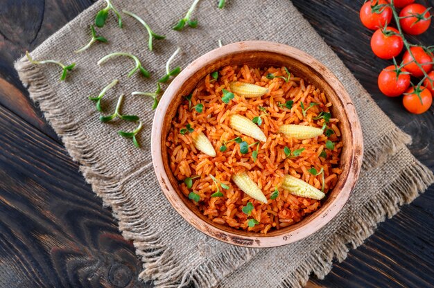 Bowl of Mexican rice