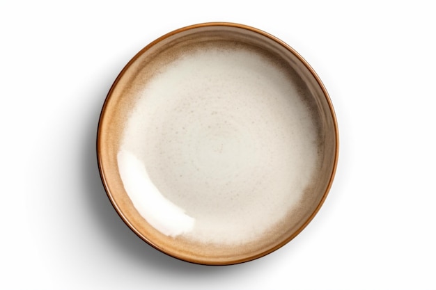 a bowl of milk on a white surface