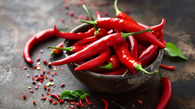 Bowl of Moist Red Chilli Peppers