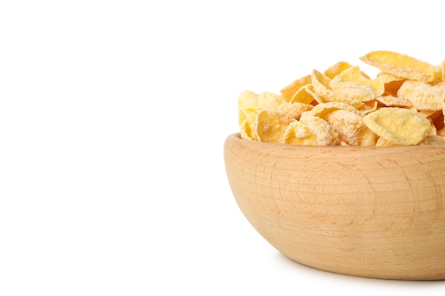 Bowl of muesli isolated in bowl