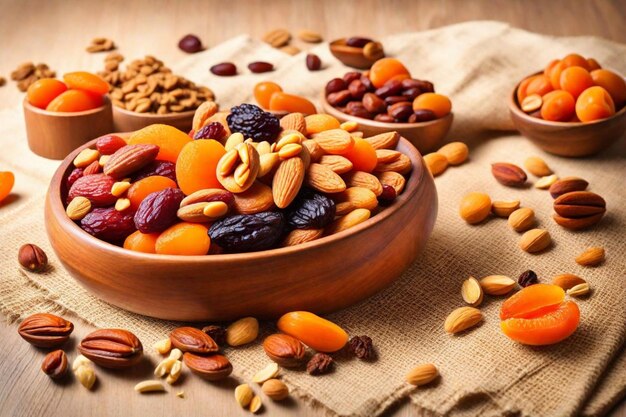 a bowl of nuts and nuts including nuts and nuts