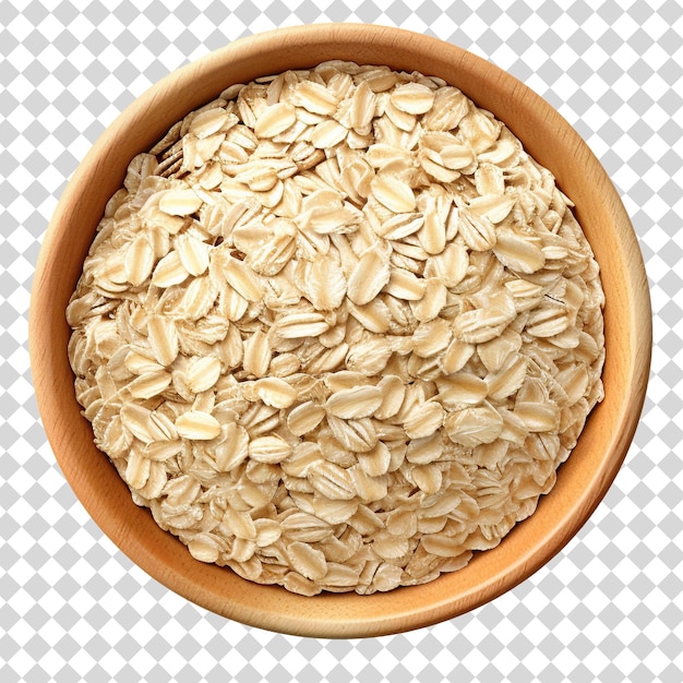 A bowl of oats Isolated on transparent background PSD file format