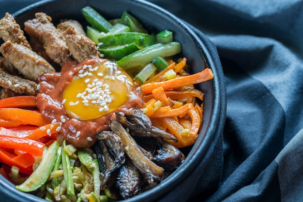 사진 비빔밥 그릇