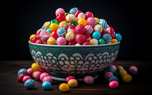 Bowl of Gourmet Candy Zoete Snack Variatie