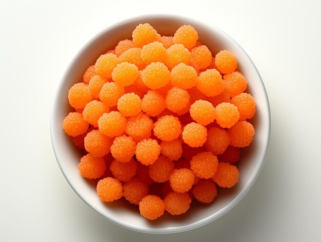 Photo a bowl of orange berries