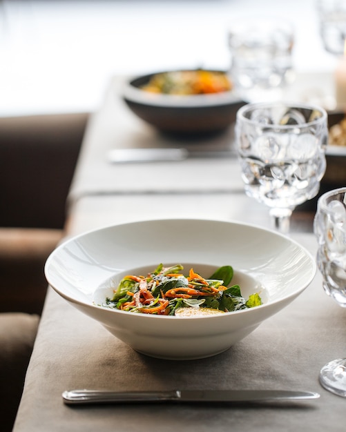 Bowl of of pan asian dish with vegetables