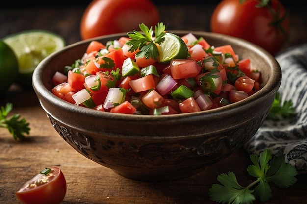 Bowl of Pico de Gallo Salsa