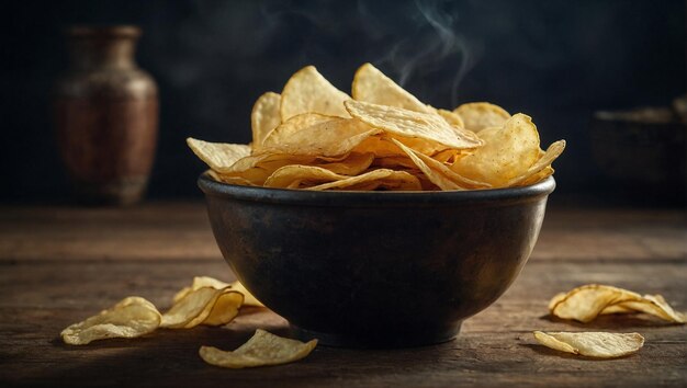 bowl of potato chips