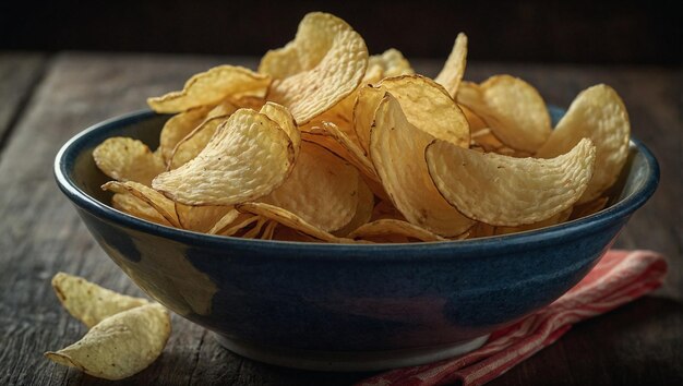 bowl of potato chips