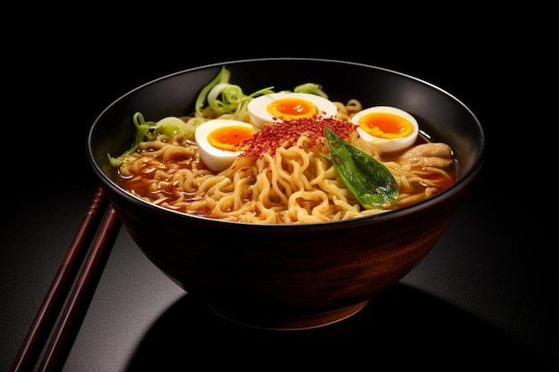a bowl of ramen with a boiled egg in it