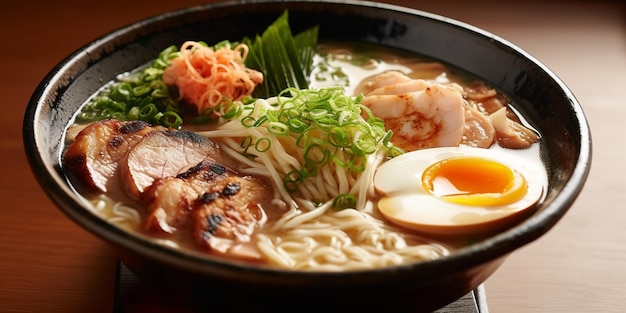 目玉焼きが乗ったラーメン