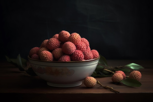 A bowl of raspberry