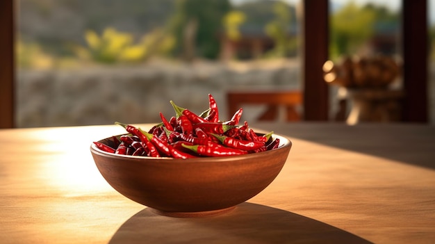 bowl of red chili generative AI