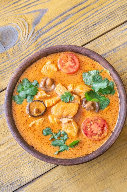 Bowl of red curry