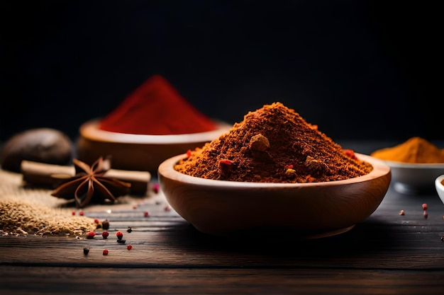 a bowl of red pepper and a bowl of red pepper.