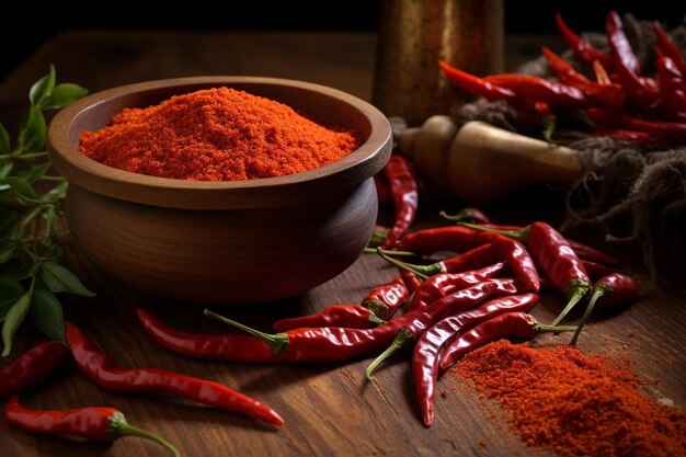 a bowl of red peppers with the word " salt " on the side.