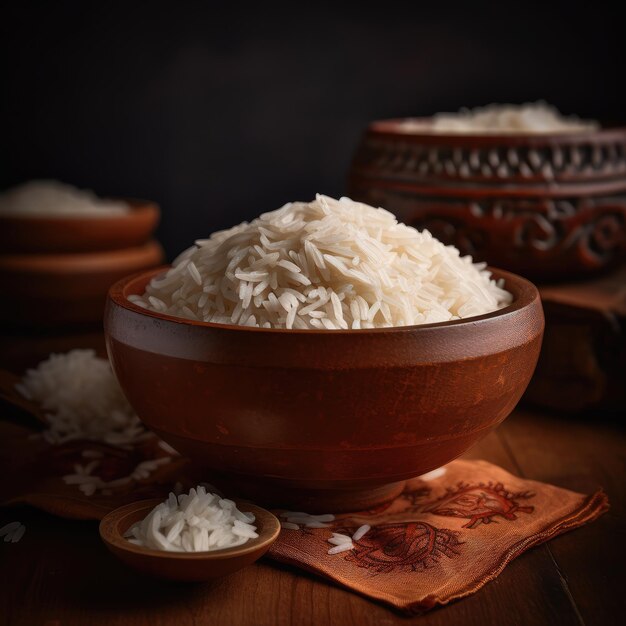 A bowl of rice generated by ai