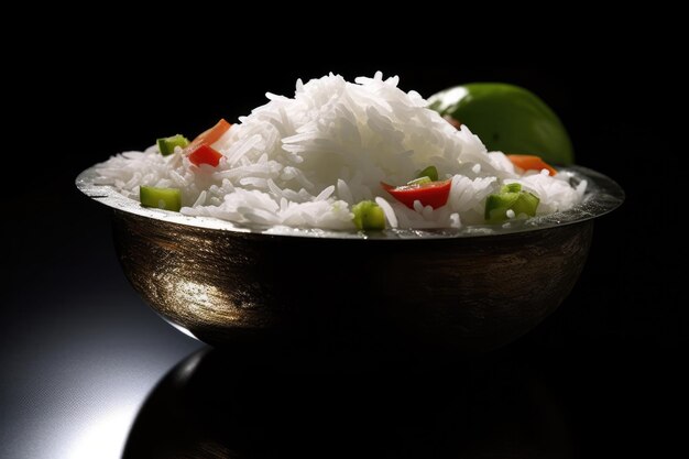 Bowl of rice with vegetables