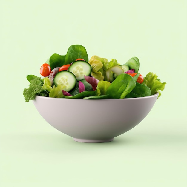 A bowl of salad with cucumbers, tomatoes, and cucumbers.