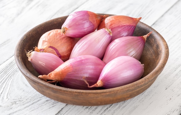 Bowl of shallots