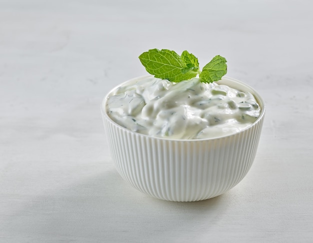 Bowl of sour cream or greek yogurt