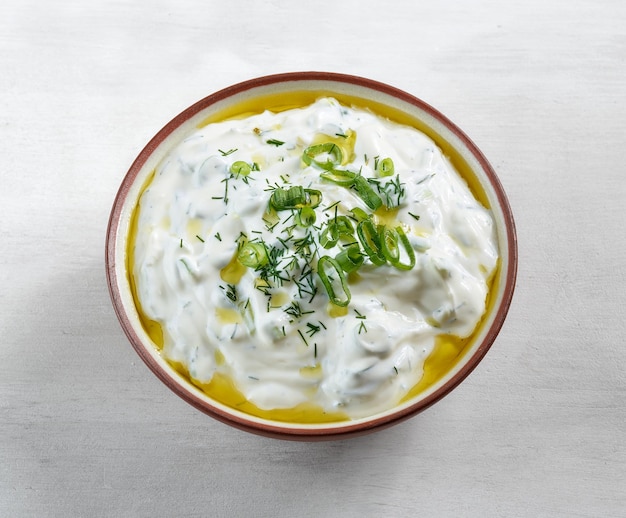 bowl of sour cream or greek yogurt