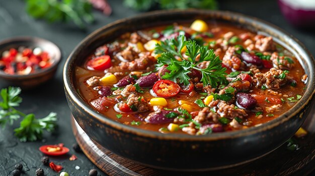 a bowl of stewed beef stew with vegetables and spices