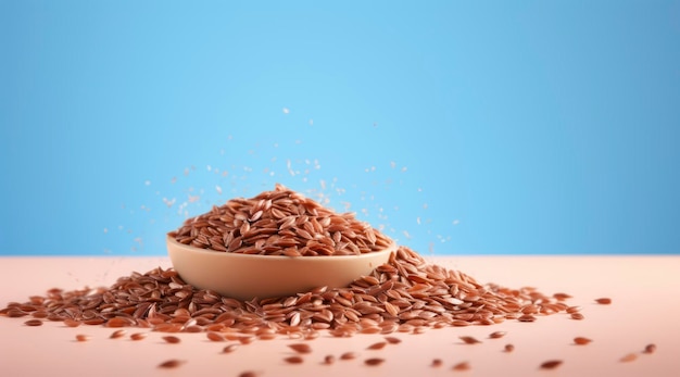 A bowl of sunflower seeds is being poured into a bowl.