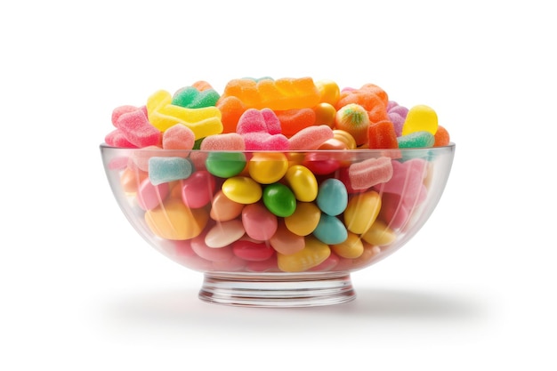 a bowl of Sweet candy professional advertising food photography