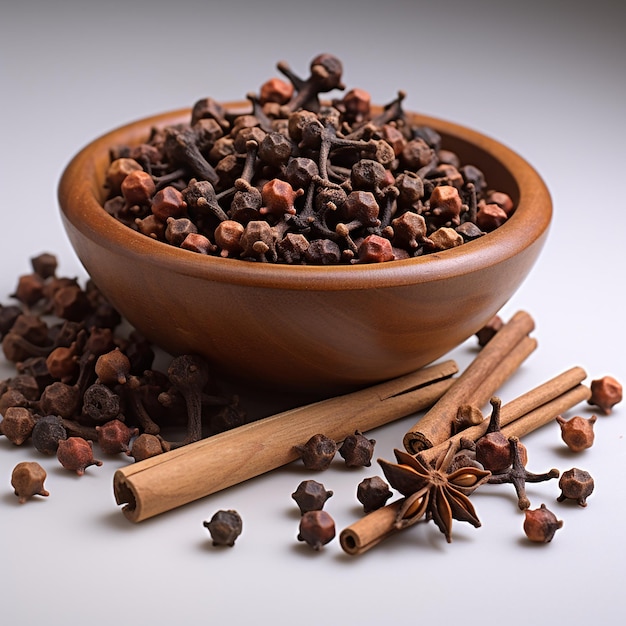 a bowl of tea with a small amount of cinnamon on it.