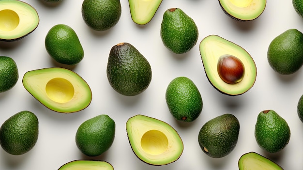 Bowl top avocado background