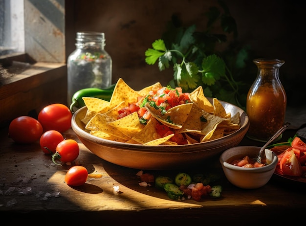 Bowl of tortilla chips